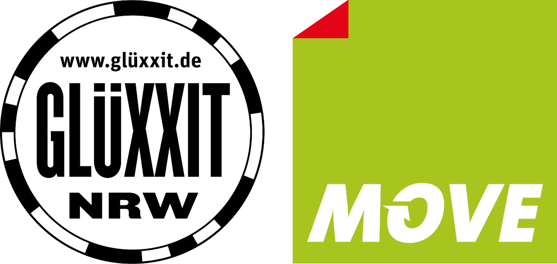 Logos Glüxxit und MOVE Logos Glüxxit und MOVE
