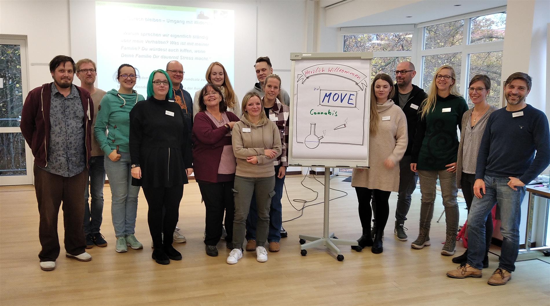 Gruppenfoto zum Cannabis-Seminar